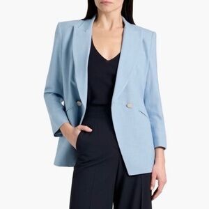 Veronica Beard Rickie Dickey Cutaway Double Breasted Blazer 4